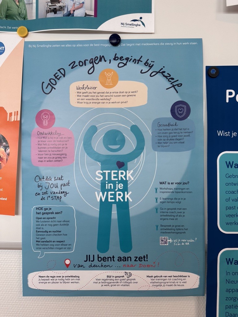 Goed zorgen begint bij jezelf flyer van Nij Smellinghe